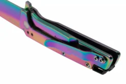 Couteau pliant Kershaw Misdirect KS.1365RBW manche en acier inoxydable rainbow 10,1cm