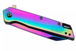 Couteau pliant Kershaw Misdirect KS.1365RBW manche en acier inoxydable rainbow 10,1cm