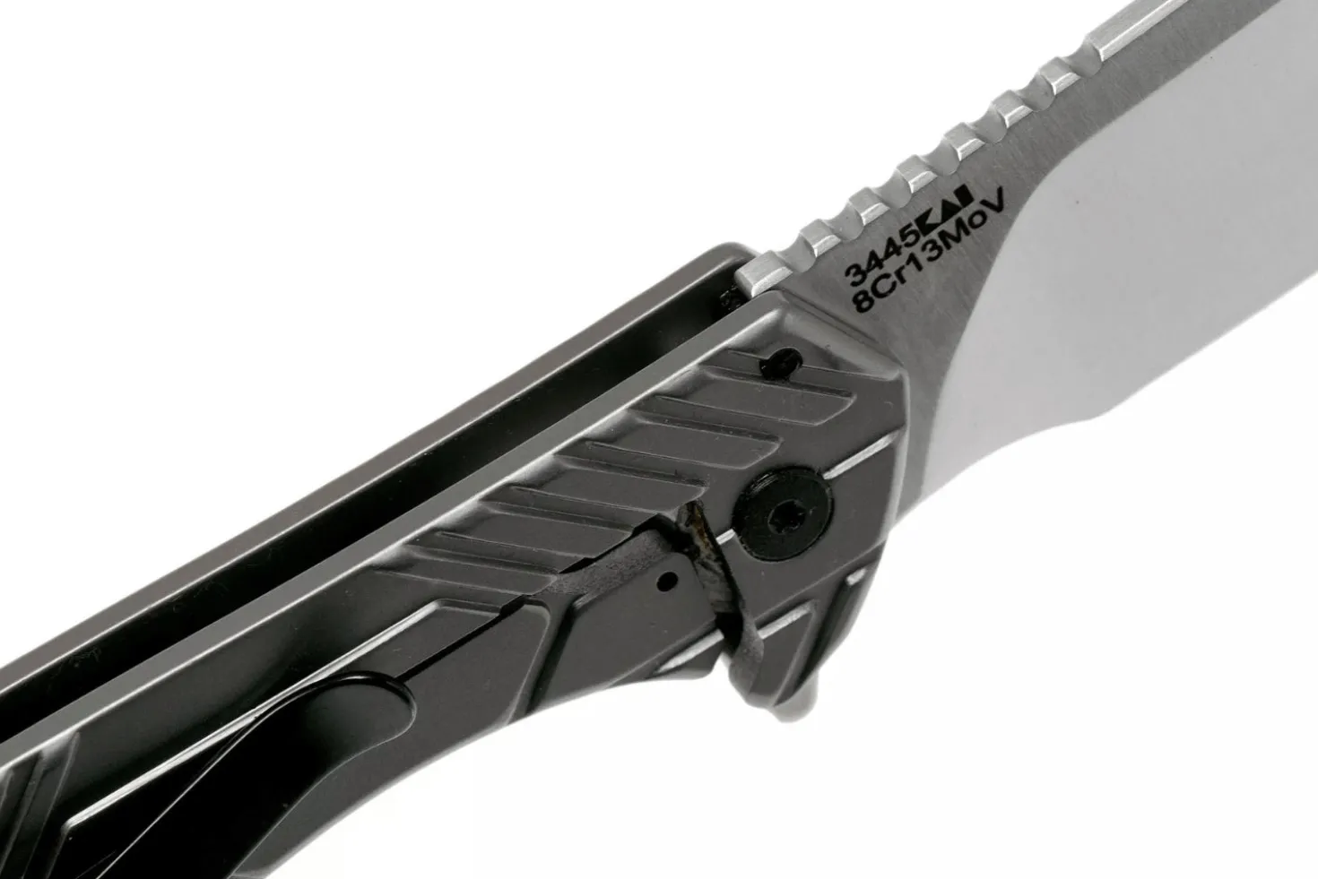 Couteau pliant Kershaw Static KS.3445 manche en acier gris 9,8cm