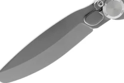 Couteau pliant K2 Kids 812175 manche inox décor montgolfières 9,5cm + étui suédine