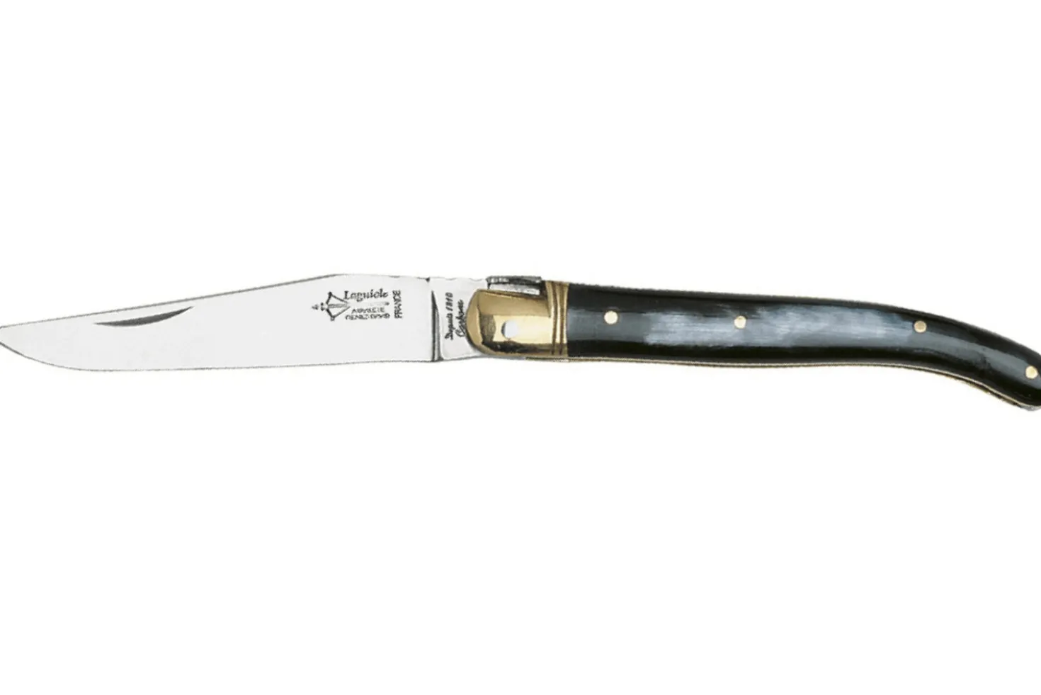 Couteau pliant Laguiole Arbalète G.DAVID 1771.I manche en corne avec mitre inox