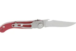 Couteau pliant Laguiole Claude Dozorme manche alu rouge 12cm