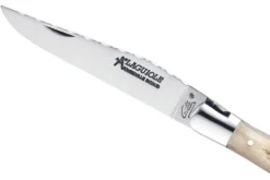 Couteau pliant Laguiole GILLES 8632 manche corne de bélier 12cm avec tire bouchon