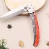 Couteau pliant Le Coq Français Charlemagne Red Heart artisanal manche bois rouge 11,5cm + étui