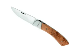 Couteau pliant Le Corrèze acier inox Z100 manche bois de genévrier 12cm