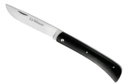 Couteau pliant LE FIDELE Le Mineur acier Sandvik plein manche ébène 10cm