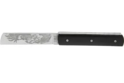 Couteau pliant Le Fidèle 20/20 en ébène 10,8cm lame décor lion