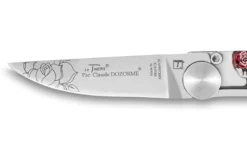 Couteau pliant Le Thiers Liner Lock Claude Dozorme décor cavalera 10,5cm