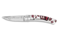 Couteau pliant Le Thiers Liner Lock Claude Dozorme décor cavalera 10,5cm