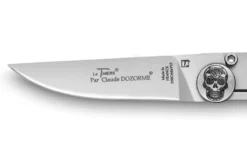 Couteau pliant Le Thiers Liner Lock Claude Dozorme tête de mort 10,5cm