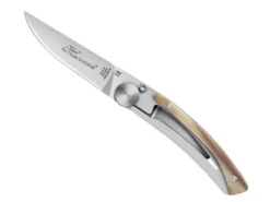 Couteau pliant Le Thiers Liner Lock Claude Dozorme corne claire 10,5cm
