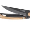 Couteau pliant Le Thiers Liner Lock Claude Dozorme acier noir bois d'olivier 10,5cm