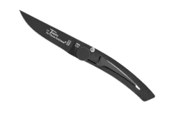 Couteau pliant Le Thiers Liner Lock Claude Dozorme acier inox noir 10,5cm