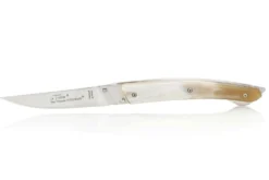 Couteau pliant Le Thiers Verrou Claude Dozorme manche corne claire 12cm