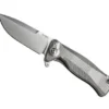 Couteau pliant LionSteel SR11 manche titanium 12cm pic brise-vitre + étui cuir