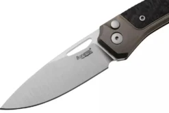 Couteau pliant LionSteel Twain TW-BRCF manche 10,5cm en titanium bronze et fibres de carbone