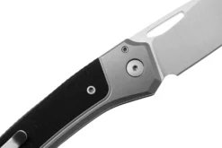 Couteau pliant LionSteel Twain TW-GYGBK manche 10,5cm en titanium gris et G10 noir