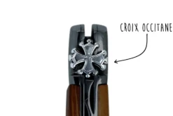 Couteau pliant L'Occitan acier inox Z100 manche bois d'olivier 11cm