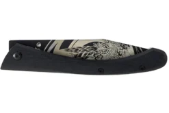 Couteau pliant LUG C63LTB2LG Aigle noir manche en G10 et acier noir 12cm avec clip