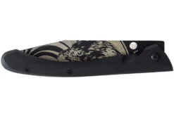 Couteau pliant LUG C63LTB2LG Aigle noir manche en G10 et acier noir 12cm avec clip