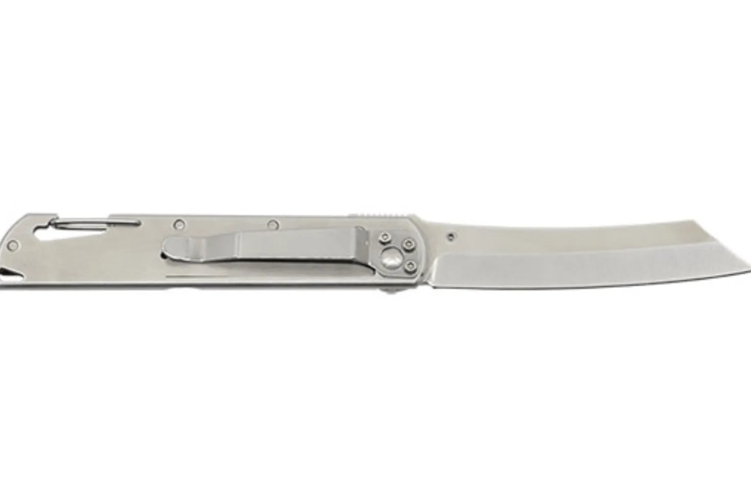 Couteau pliant LUG Higo LUSP3SHRB manche en acier et G10 noir et rouge 11cm