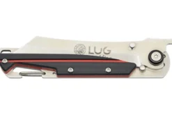 Couteau pliant LUG Higo LUSP3SHRB manche en acier et G10 noir et rouge 11cm