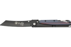 Couteau pliant LUG Higo Titanium LUSP3THRG manche en acier et G10 gris et rouge 11cm