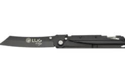 Couteau pliant LUG Higo Titanium LUSP3THB manche en acier et G10 noir 11cm