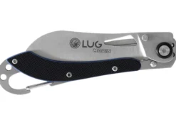 Couteau pliant LUG SP2SBB noir et bleu manche en G10 et acier 11,6cm avec mousqueton