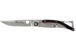 Couteau pliant LUG SP1SOB noir et orange manche en G10 et acier 11cm avec clip