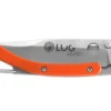 Couteau pliant Lug SP1SO orange manche en G10 et acier 11cm avec clip