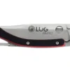 Couteau pliant LUG SP1SRB noir et rouge manche en G10 et acier 11cm avec clip