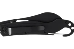 Couteau pliant LUG SP2TBB noir et bleu manche en G10 et acier 11,6cm avec mousqueton