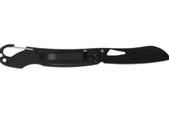 Couteau pliant LUG SP2TBB noir et bleu manche en G10 et acier 11,6cm avec mousqueton