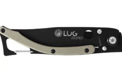 Couteau pliant LUG SP1TD désert manche en G10 et acier 11cm avec mousqueton