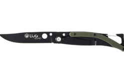 Couteau pliant Lug SP1TK noir mat kaki black titanium 11cm avec clip