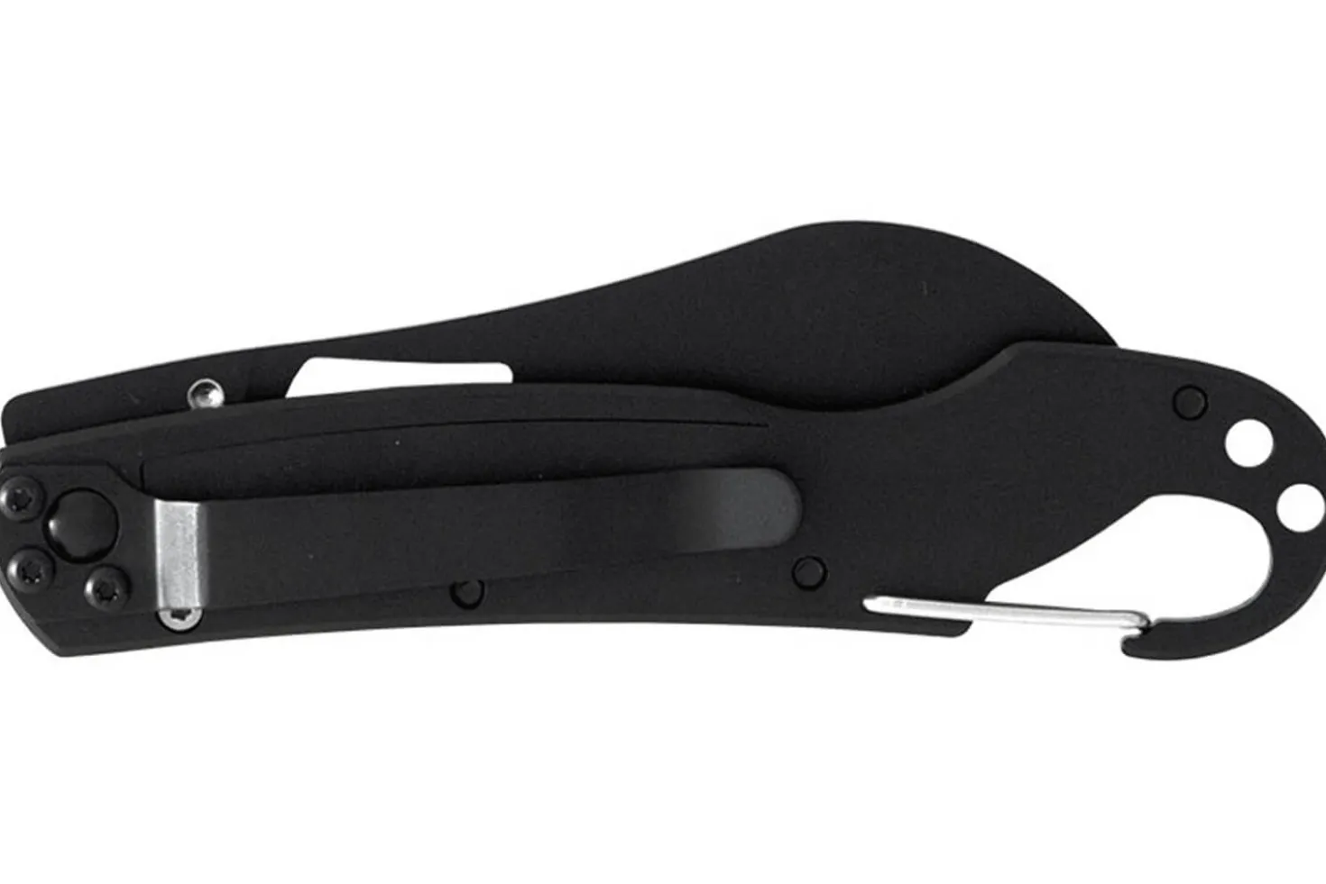 Couteau pliant LUG SP2TOB noir et orange manche G10 et acier 11,6cm avec mousqueton