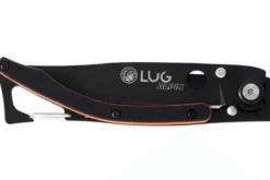 Couteau pliant Lug SP1TOB noir mat et orange black titanium 11cm avec clip