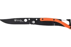 Couteau pliant Lug SP1TO noir mat et orange black titanium 11cm avec clip