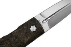 Couteau pliant Maserin DAGA 372.G manche en fibre de carbone et titanium doré 9,5cm