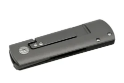 Couteau pliant Maserin DAGA 372.N manche en fibre de carbone et titanium marbrée noir 9,5cm