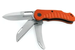 Couteau pliant Maserin Jager 3P 131 3 lames manche G10 orange 12cm