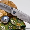 Couteau pliant MCUSTA Tsuchi MC-34D acier damas 66 couches 10cm + étui