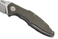 Couteau pliant MKM Raut By Viper MK.VP01GFGR manche en titanium/G10 vert 12cm front flipper + étui