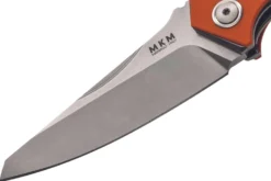 Couteau pliant MKM Raut By Viper MK.VP01GFOR manche en titanium/G10 orange 12cm front flipper + étui