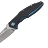 Couteau pliant MKM Raut By Viper MK.VP01GFBK manche en titanium/G10 noir 12cm front flipper + étui