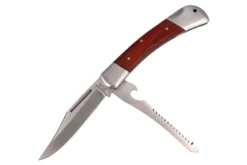 Couteau pliant multifonction Herbertz 214313 manche pakkawood marron 8cm