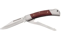 Couteau pliant multifonction Herbertz 214313 manche pakkawood marron 8cm