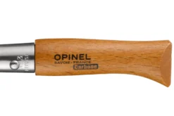 Couteau pliant Opinel Tradition Carbone n°03 lame 4cm manche hêtre