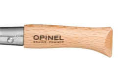 Couteau pliant Opinel Tradition Inox n°03 lame 4cm manche hêtre